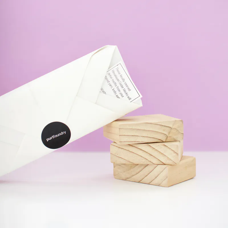 NZ natural cedar blocks to repel moths