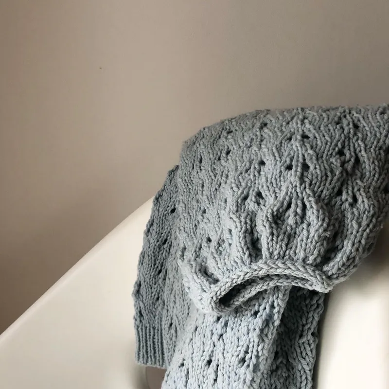 icord cuff on the Holey Moley Sweater