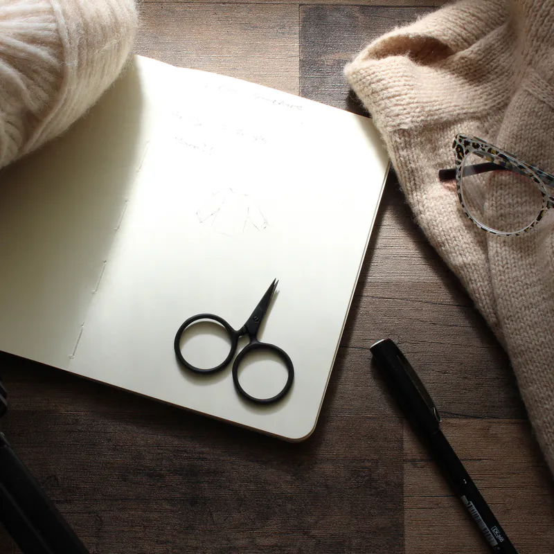 Black scissors with circle handles