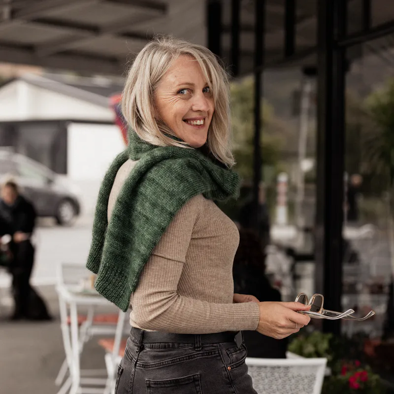 Finding Calm Scarf with tips for managing anxiety