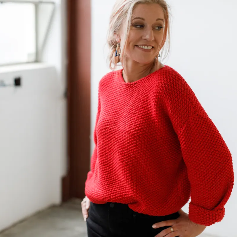 This sweater looks easy enough for beginners