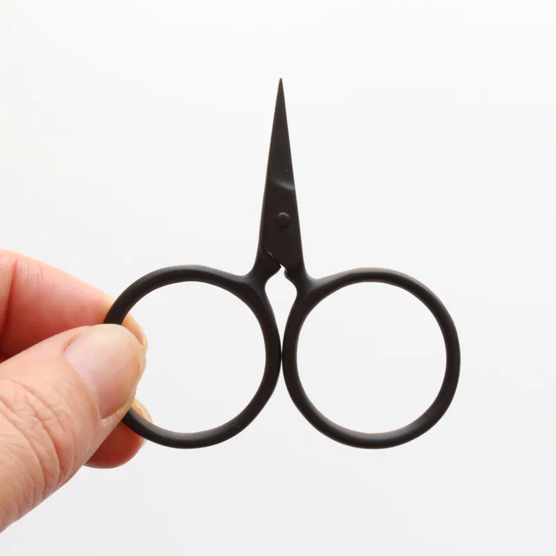 Black scissors with circle handles