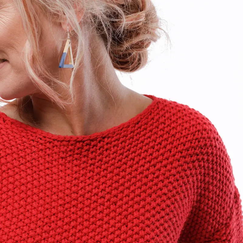 Stipple Sweater neckline