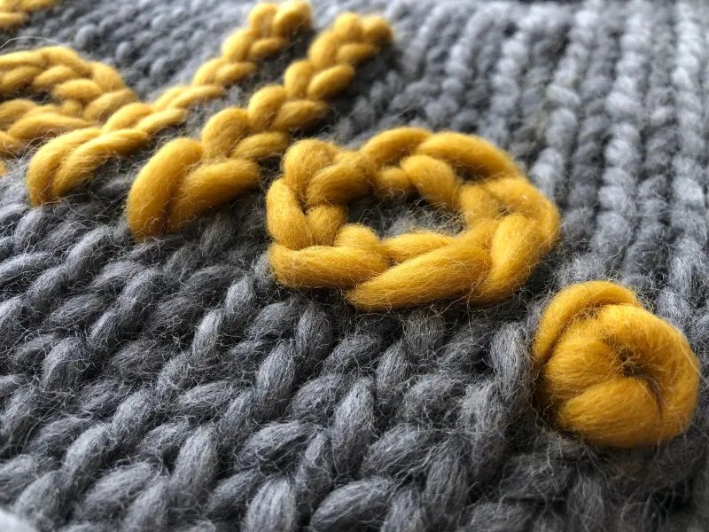 How to write on your knitting