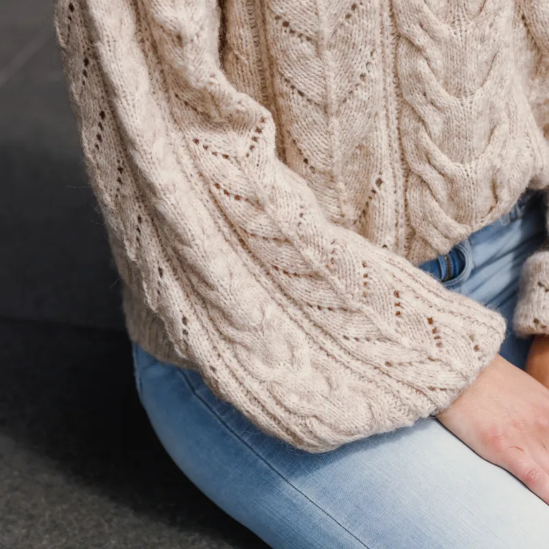 Cable Bay Sweater knitting pattern