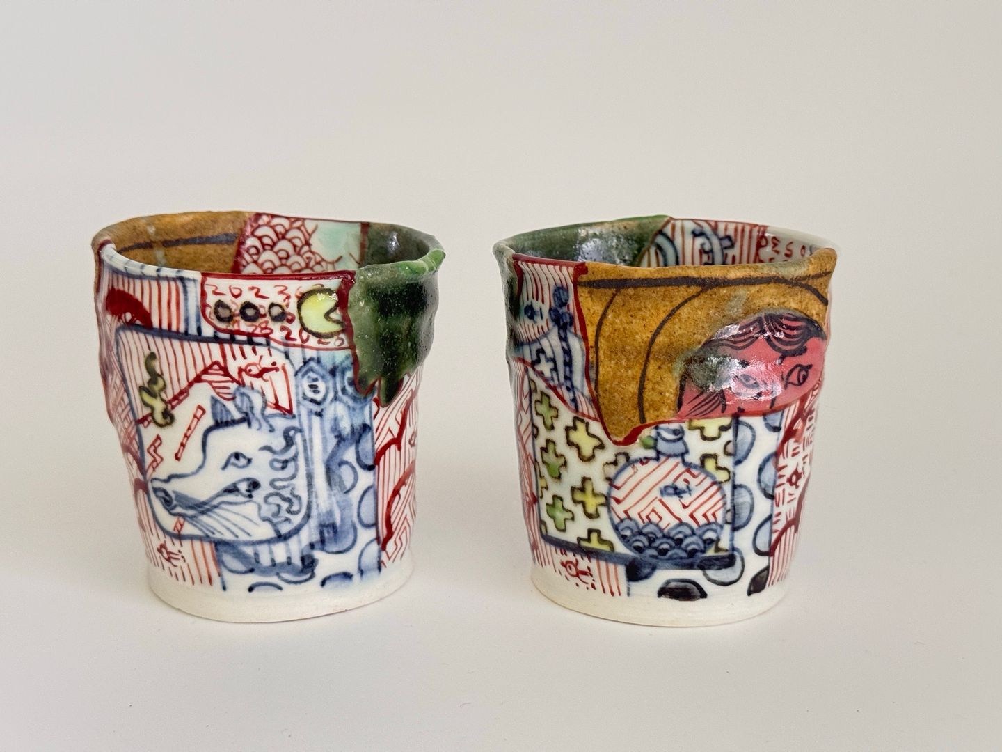 Ceramic tumblers by Aaron Scythe