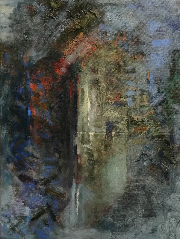 David Ryan, Bather 1 (riverbank), oil on canvas, $2,500