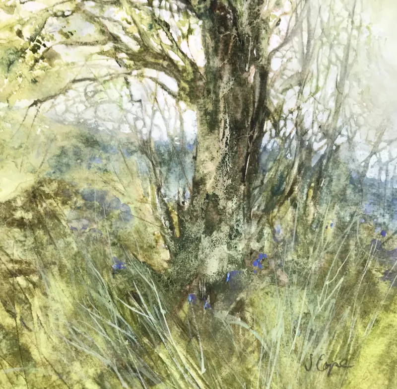 Samantha Clyne, Spring, watercolour & gouache, 160 x 170, SOLD