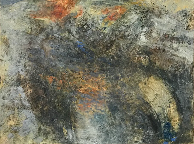 David Ryan, Storm Light 2, oil on canvas, $2,200