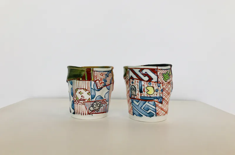 Aaron Scythe, Yobitsugi style cup, $280 each