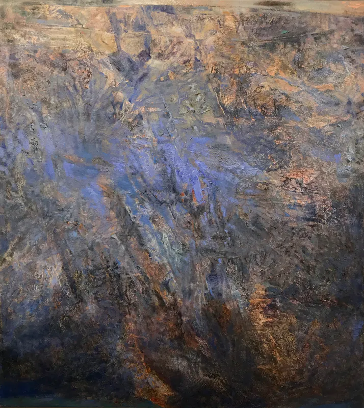 David Ryan, Blue Cloud Enters, oil on canvas,  $7,000