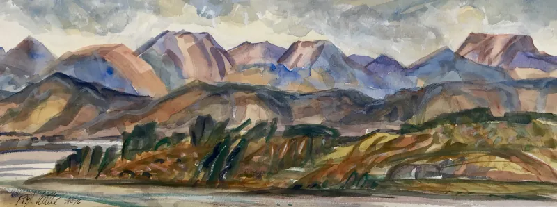 Rosie Little, Towards the Richmond Hills from Mahana, SOLD