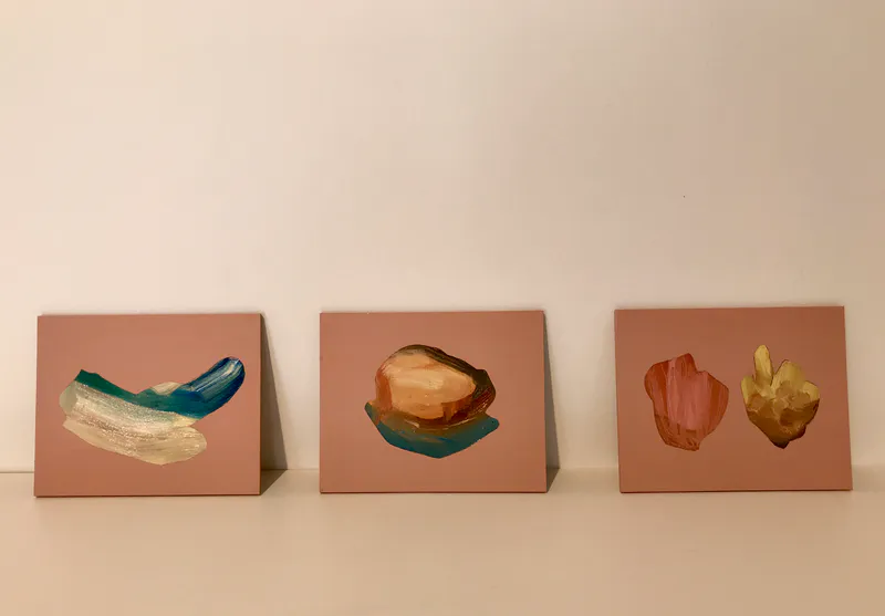Sam Loe, Gestures studies triptych, $300
