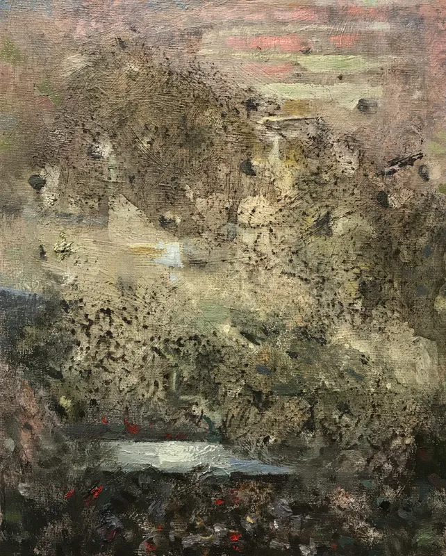 David Ryan, Small Tarn, oil on canvas, $2000
