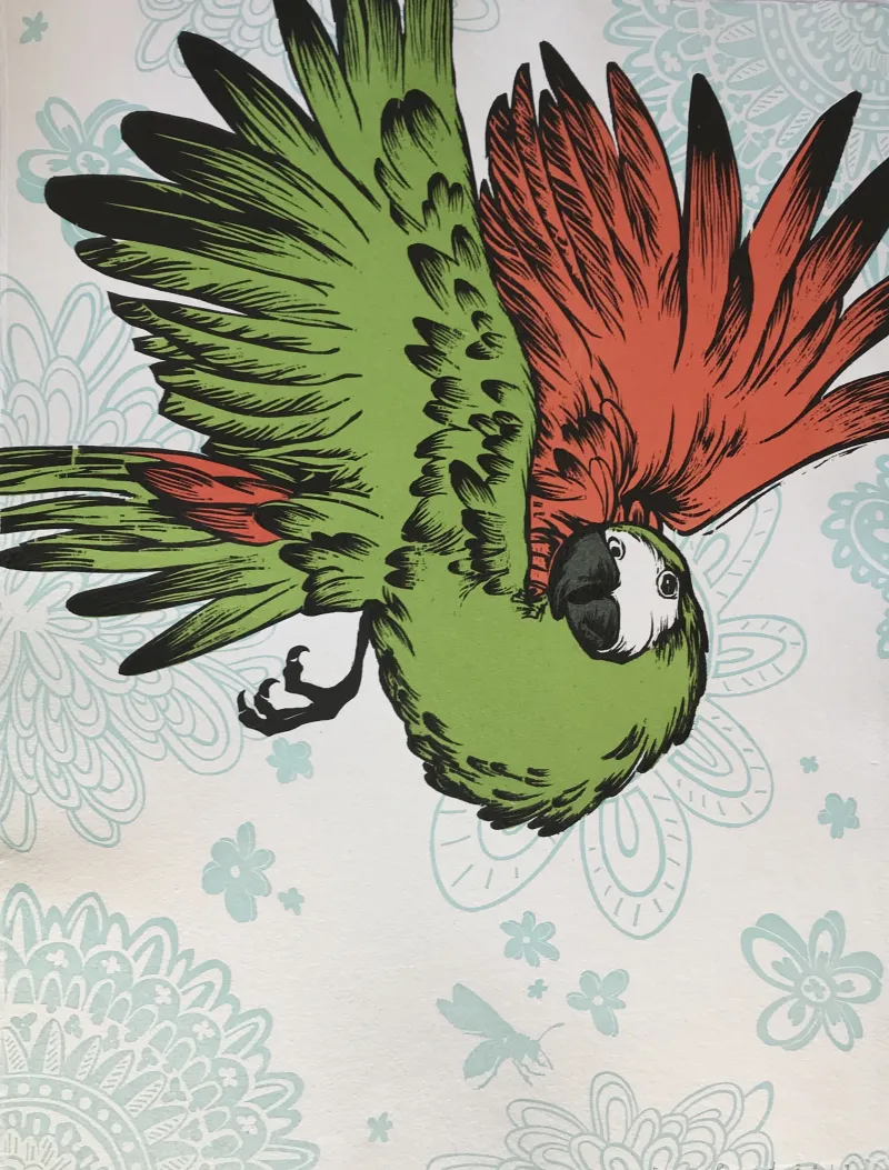 Ben Reid, The Weight of Feathers, 2019, 4/6, Multi-plate woodcut, 575w x 770h, SOLD