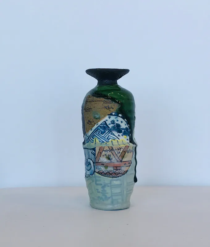 Aaron Scythe, POP Yobitsugi style Sake Bottle, $300