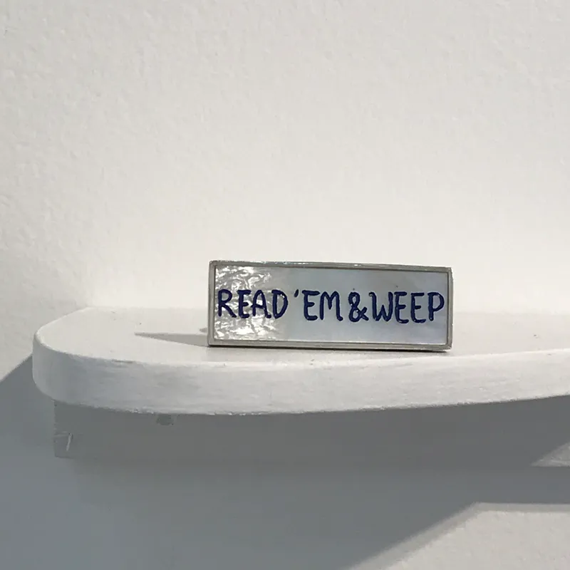 Meg Van Hale, 'Read Em & Weep" $750