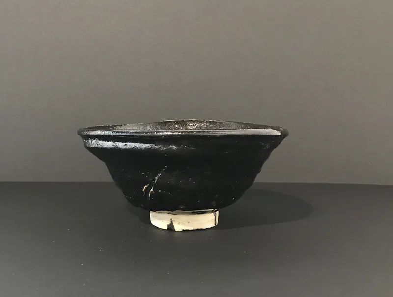 Hikidashiguro summer tea bowl, $280