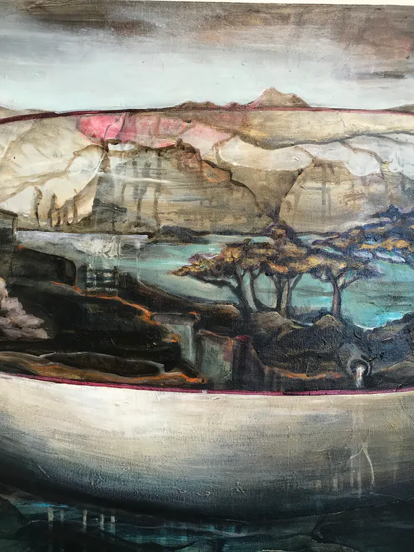 Sally Burton, 'Oasis' (detail)