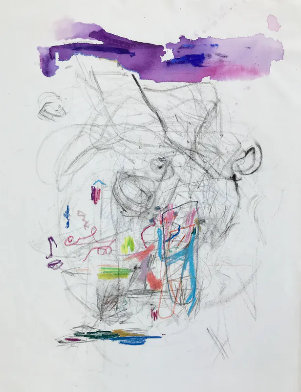 Jane Tan, Fossick, mixed media on canvas