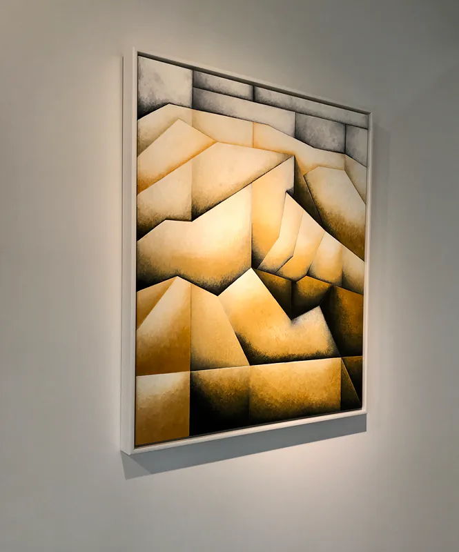 "Ultramafic Fold (Bryant Range) on the wall showing frame