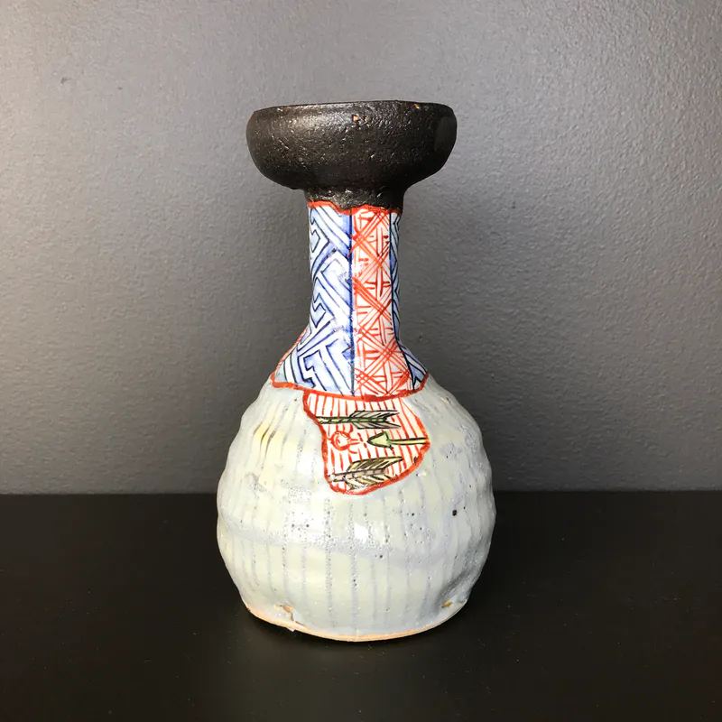 Aaron Scythe, Yobitsugi style sake bottle, $280
