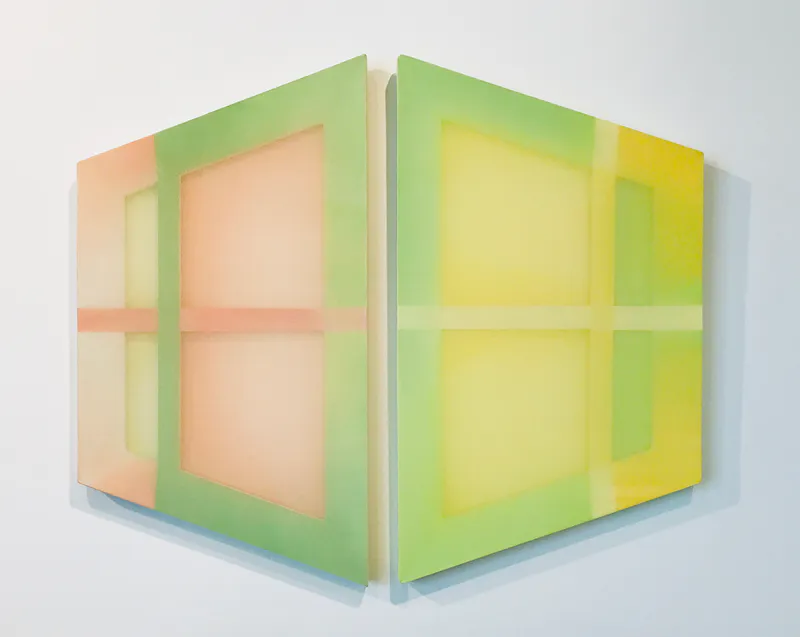 Polly Gilroy, Exposed Light (diptych), $1,600