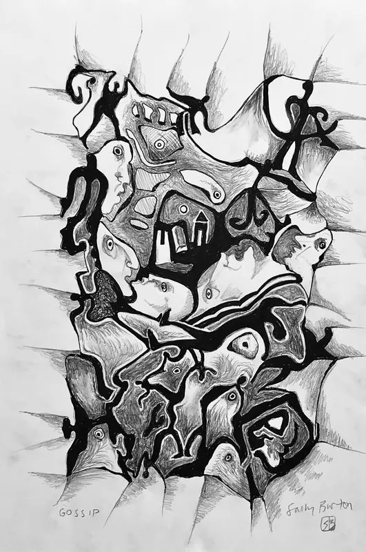 Sally Burton, 'Gossip' $400