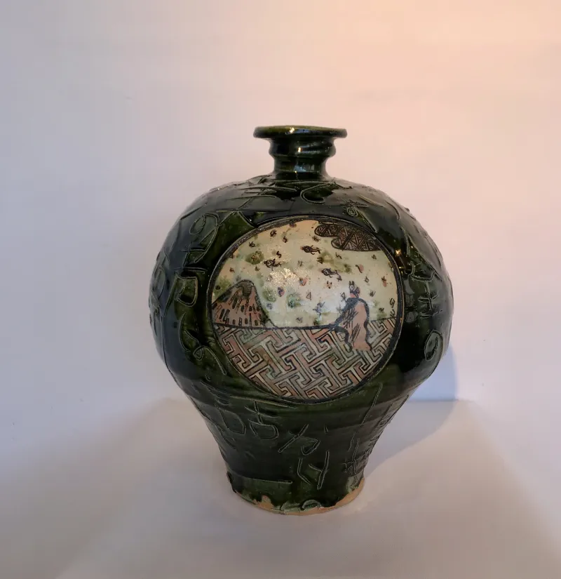 Aaron Scythe, Oribe Vase, $2000