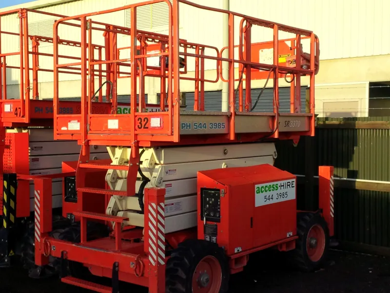 Access Hire - Elevated Work Platform Hire - 10m Rough Terrain Diesel Scissor Lift For Hire - SRT3370