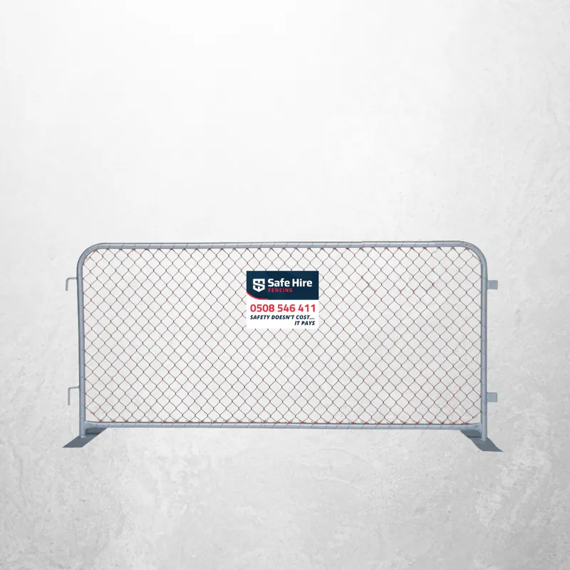 Safe Hire - Temporary Fencing Hire - Galvanised fence panels 1.0m High -  Excavation Barriers, Repair & Renovation areas, Pedestrian Safety, Roading, Security