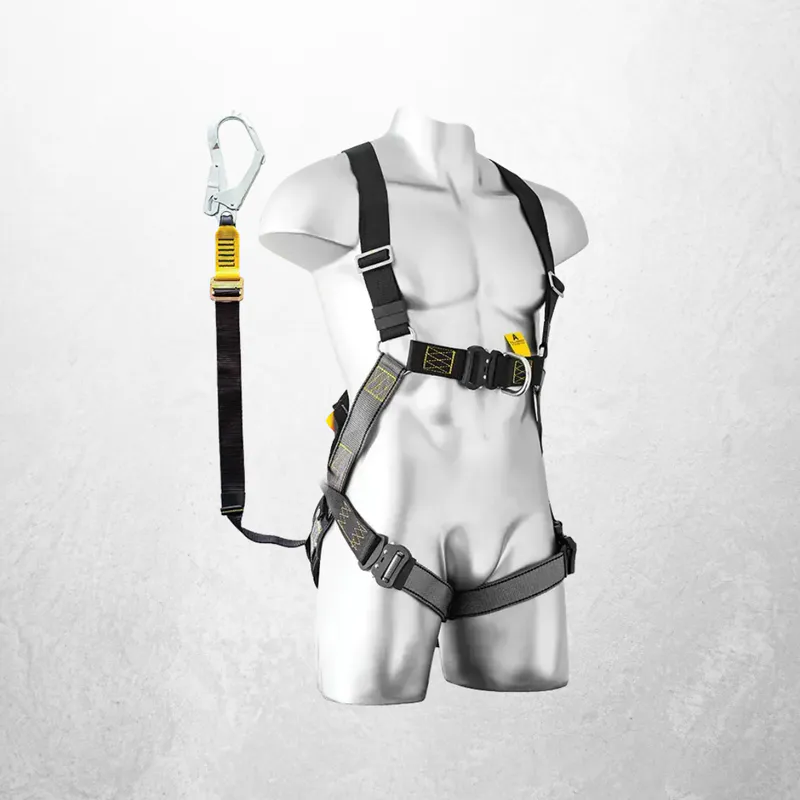 Harness and lanyard set is a practical solution for work carried out on elevated work platforms