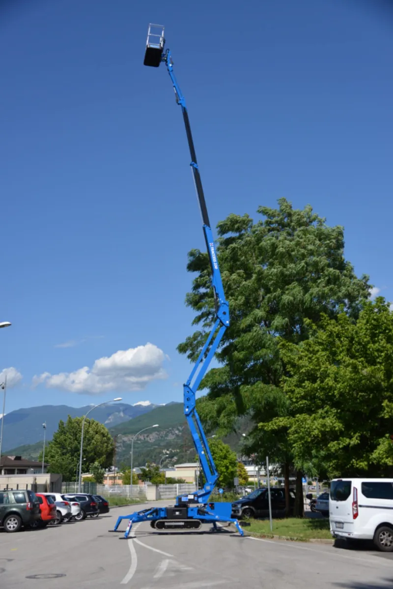 23m Tracked Articulating Spider Boom Lift for hire at Safe Hire