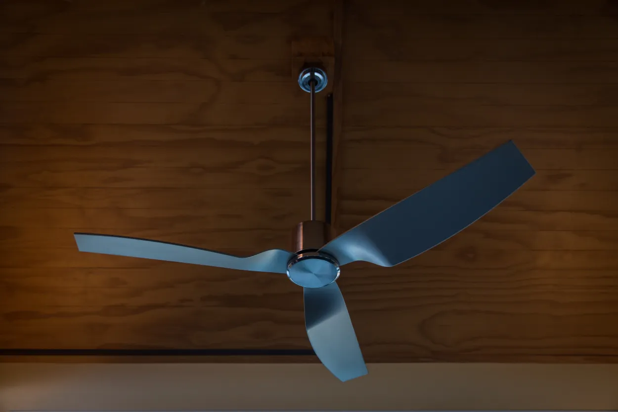 Sleek and stylish ceiling fans installed