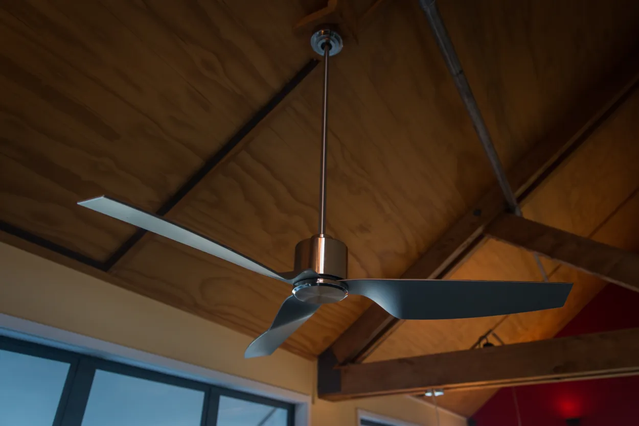 Sleek and stylish ceiling fans installed
