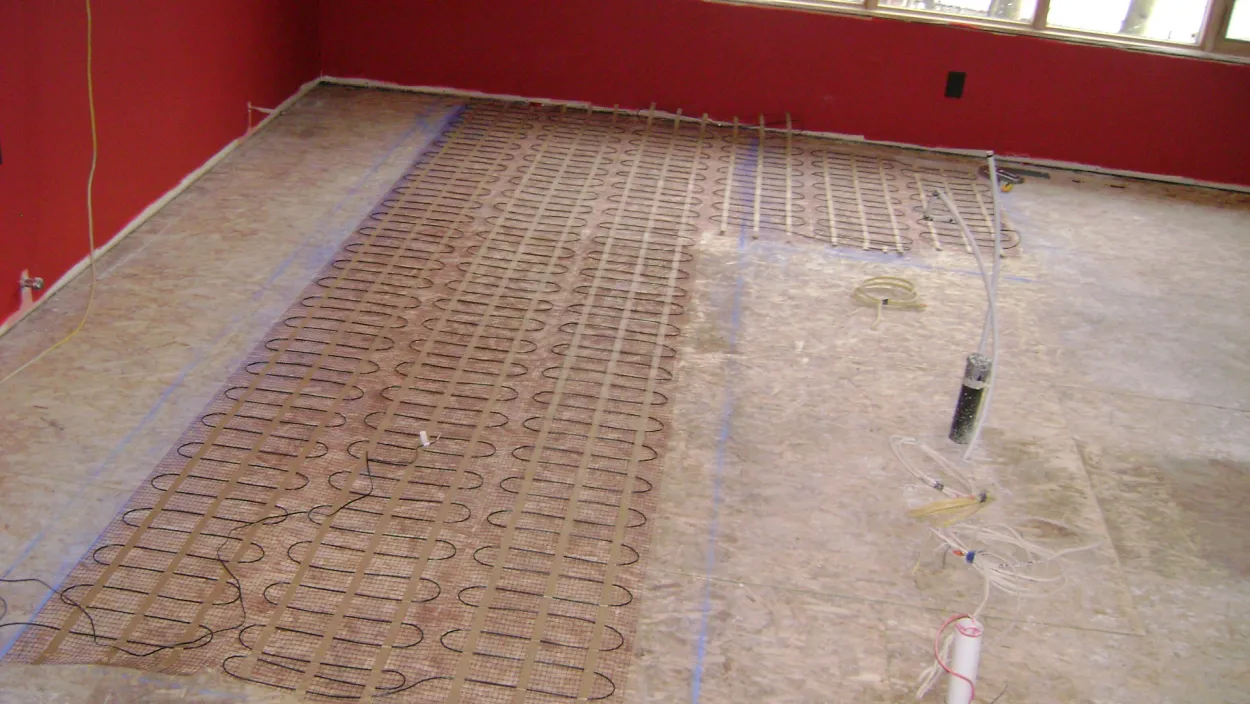 In-floor Electrical installed