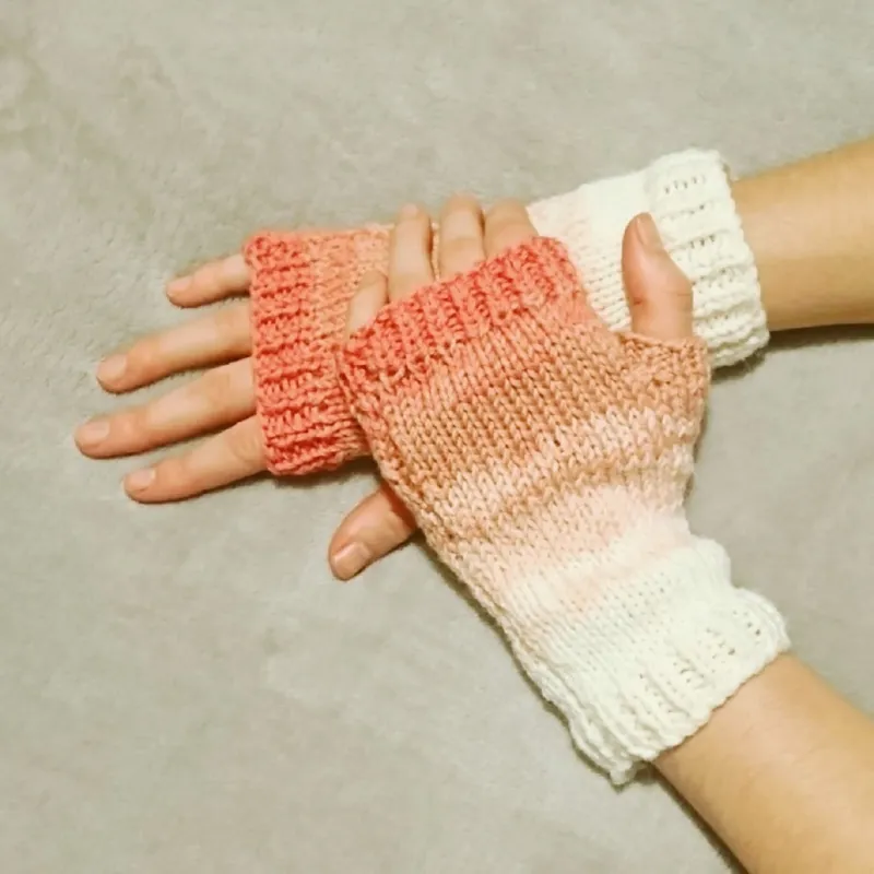 ombre mitts