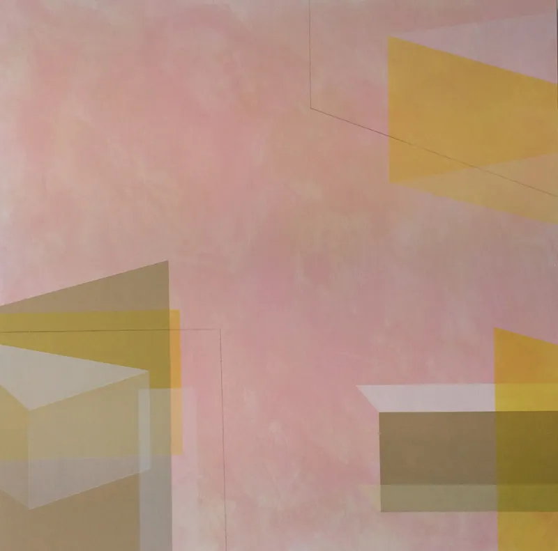 Susan Thomas "Reflect," 2017 300 x 300 Acrylic on ply. $1750