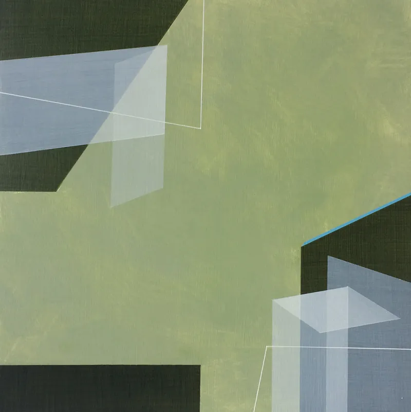 Susan Thomas "Ponder," 2017 300 x 300 Acrylic on ply. $750