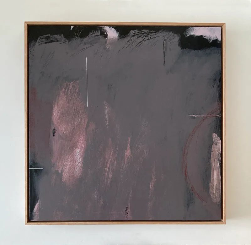 Susan Thomas "Intangible" 2024, Acrylic on ply, 630x630mm. $1950 Available through Public Record. https://publicrecord.shop/