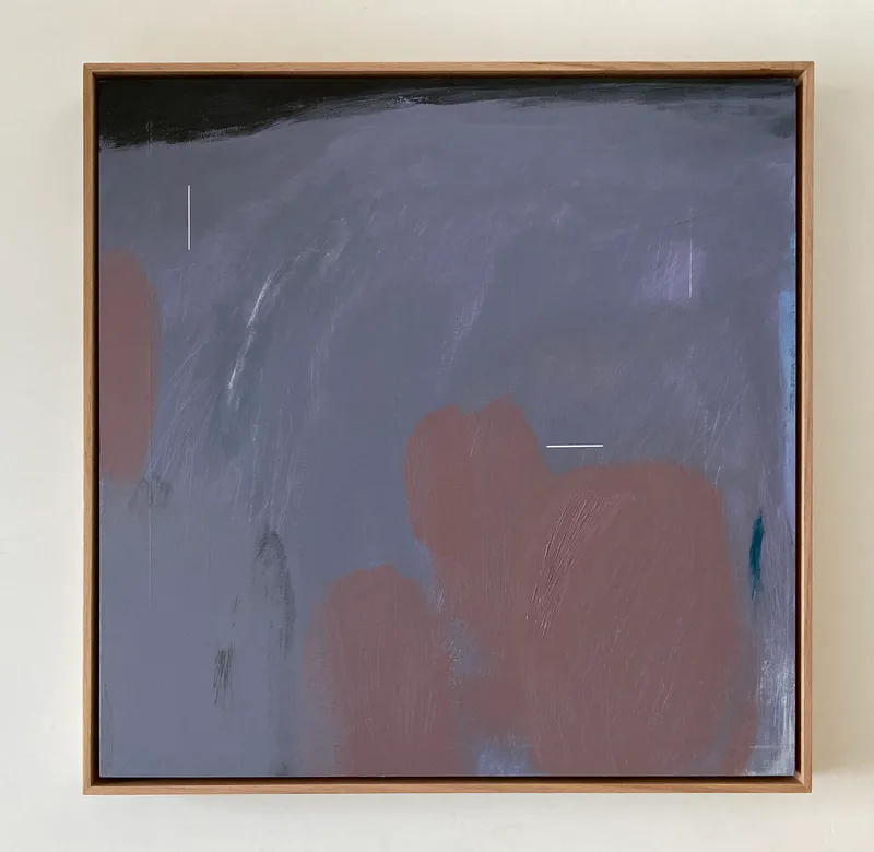 Susan Thomas "Shifting Awareness" 2024_Acrylic on ply, 630x630mm. $1950. Available through Public Record. https://publicrecord.shop/