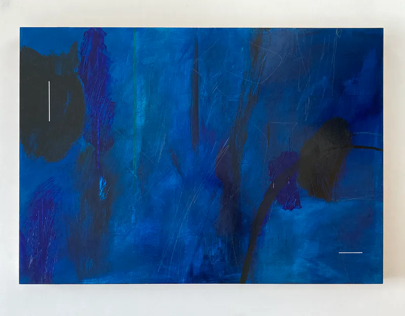 Susan Thomas "Genetics" 2024, Acrylic on ply, 600x840mm. $2200. Available through Public Record. https://publicrecord.shop/