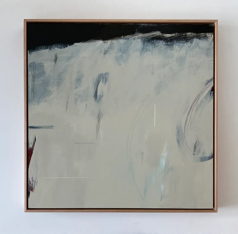 Susan Thomas, "Connect," Subliminal_2024_Acrylic on ply_620x620mm SOLD