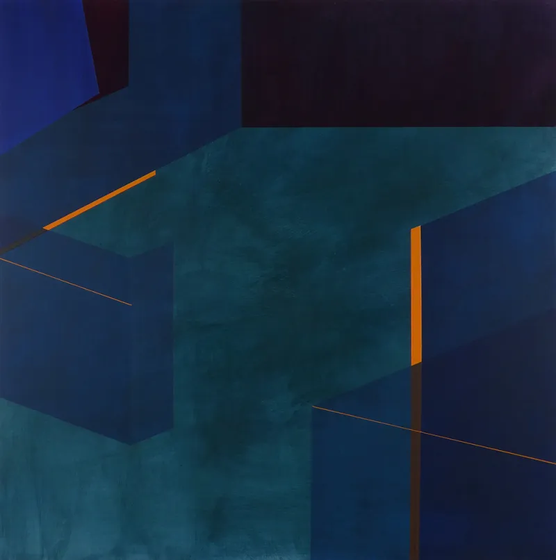 Susan Thomas "Hug," 2017 600 x 600 Acrylic on ply. SOLD