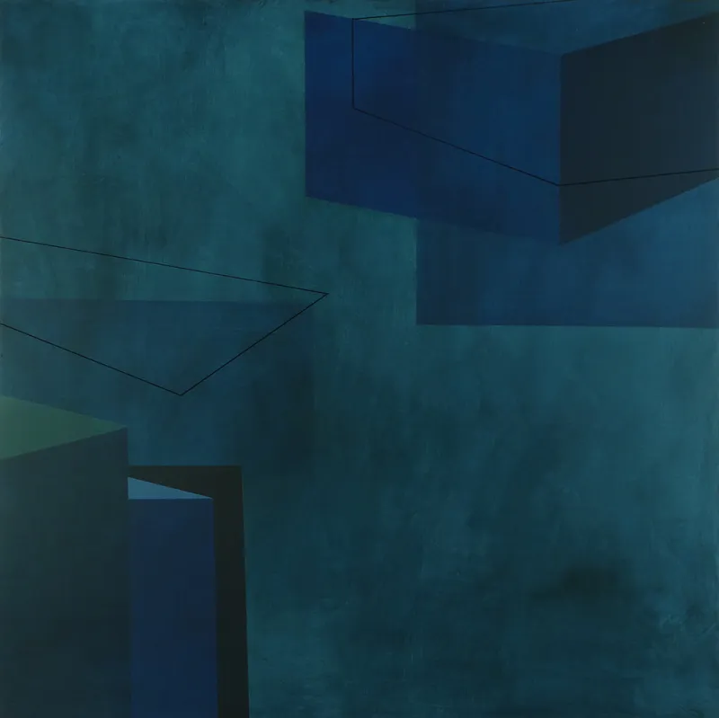 Susan Thomas "Safe and Sound," 2017, 600 x 600 Acrylic on ply. $1750