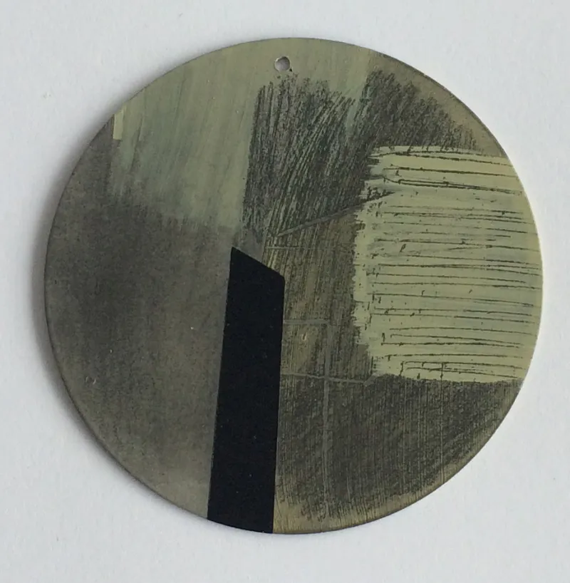 Susan Thomas "Change 15," 2017, Acrylic on metal, 50 x 50mm SOLD