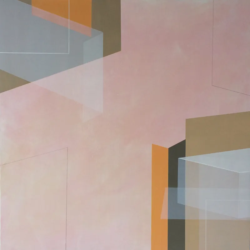 Susan Thomas "Outpost," 2017 600 x 600 Acrylic on ply. $1750