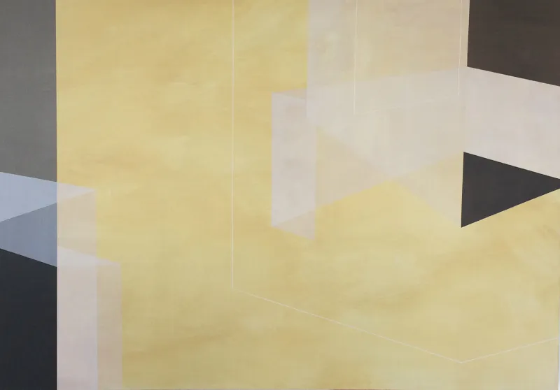 Susan Thomas "Tolerance", 2017 840 x 600 Acrylic on ply. $2100