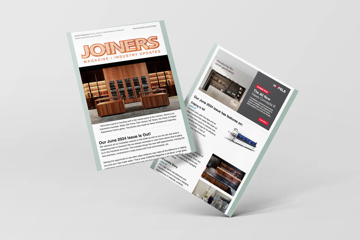 Joiners Magazine EDM Newsletter