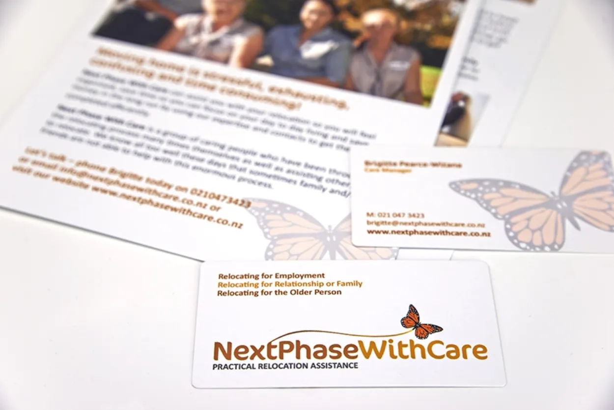 Next Phase With Care Logo and Business Card